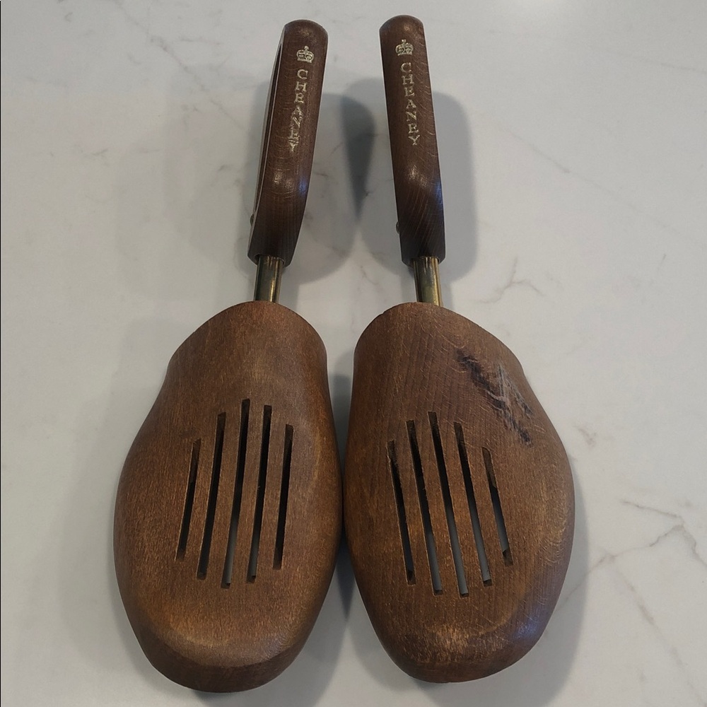 Cheaney Wooden Shoe Trees - Pair  used vintage made in England